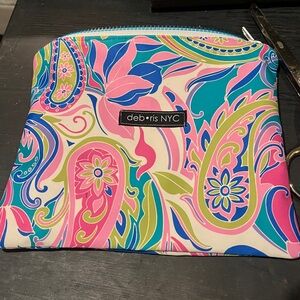Paisley Cosmetic Bag - Pink, Blue, Green
